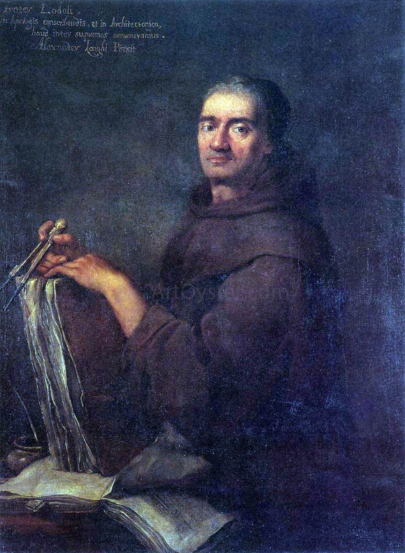  Alessandro Longhi Portrait of Carlo Lodoli - Art Print