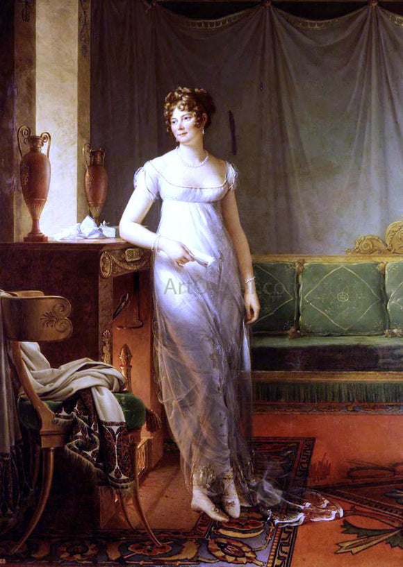 Baron Francois Gerard Portrait of Catherine Worlee, Princesse de Talleyrand-Perigord - Art Print