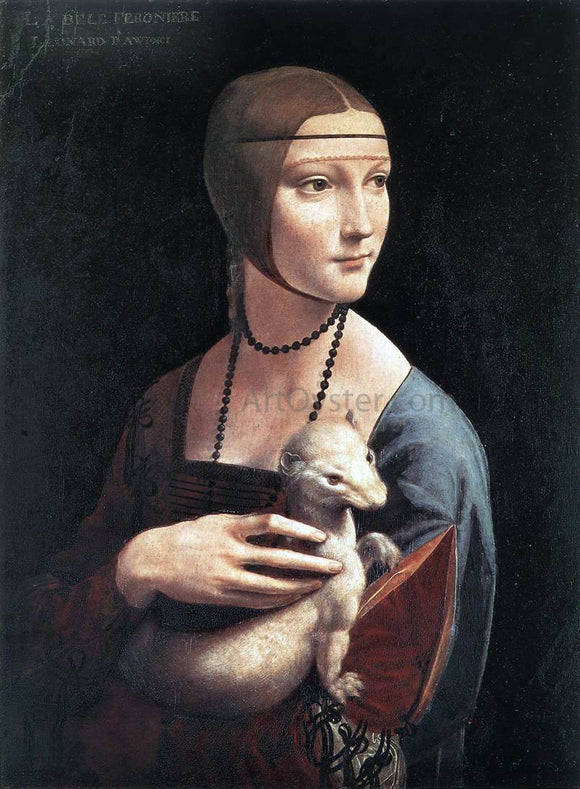  Leonardo Da Vinci Portrait of Cecilia Gallerani - Art Print