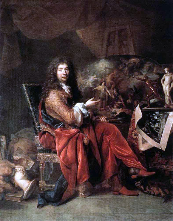  Nicolas De Largilliere Portrait of Charles Le Brun - Art Print