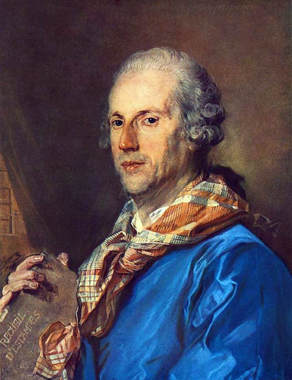  Jean-Baptiste Perronneau Portrait of Charles le Normant du Coudray - Art Print