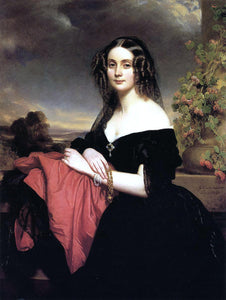  Franz Xavier Winterhalter Portrait of Claire de Bearn, Duchess of Vallombrosa - Art Print