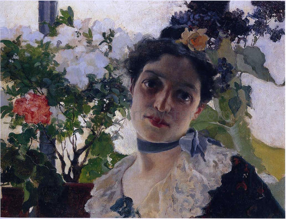  Joaquin Sorolla Y Bastida Portrait of Clothilde - Art Print