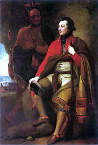  Benjamin West Portrait of Colonel Guy Johnson and Karonghyontye - Art Print