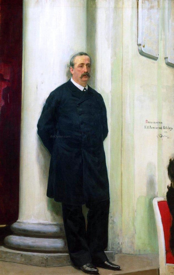 Ilia Efimovich Repin Portrait of composer and chemist Aleksander Porfirievich Borodin - Art Print