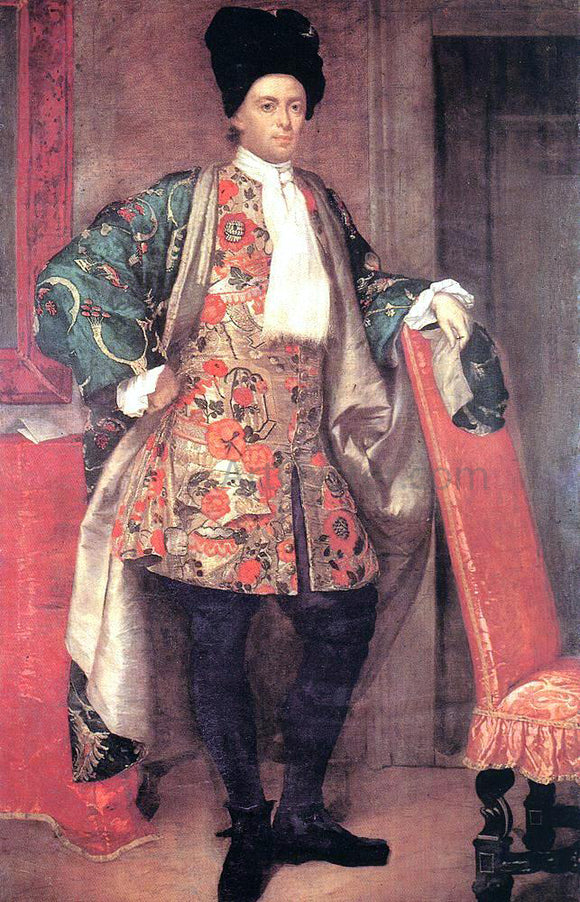  Giuseppe Vittore Fra Galgario  Ghislandi Portrait of Count Giovanni Battista Vailetti - Art Print