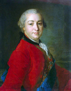  Fyodor Rokotov Portrait of Count Ivan Shuvalov - Art Print