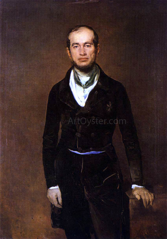  Ferdinand Von Rayski Portrait of Count Zech-Burkersroda - Art Print