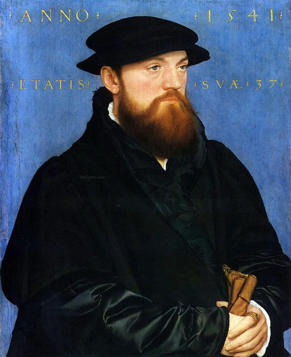  The Younger Hans Holbein Portrait of De Vos van Steenwijk - Art Print