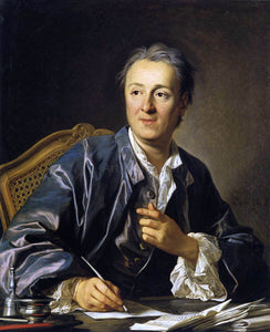  Louis Michel Van Loo Portrait of Denis Diderot - Art Print