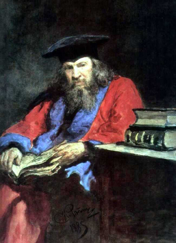  Ilia Efimovich Repin Portrait of Dmitry Mendeleev - Art Print
