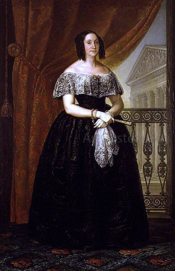  Luis Lopez Y Piquer Portrait of Dona Dolores Caldes de Monserrat - Art Print