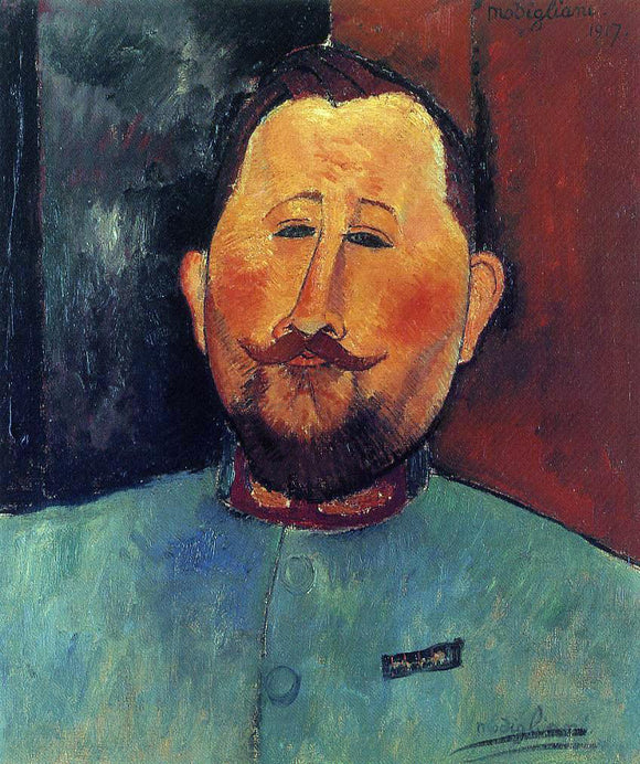  Amedeo Modigliani Portrait of Doctor Devaraigne - Art Print