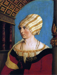  The Younger Hans Holbein Portrait of Doprothea Meyer, nee Kannengiesser - Art Print