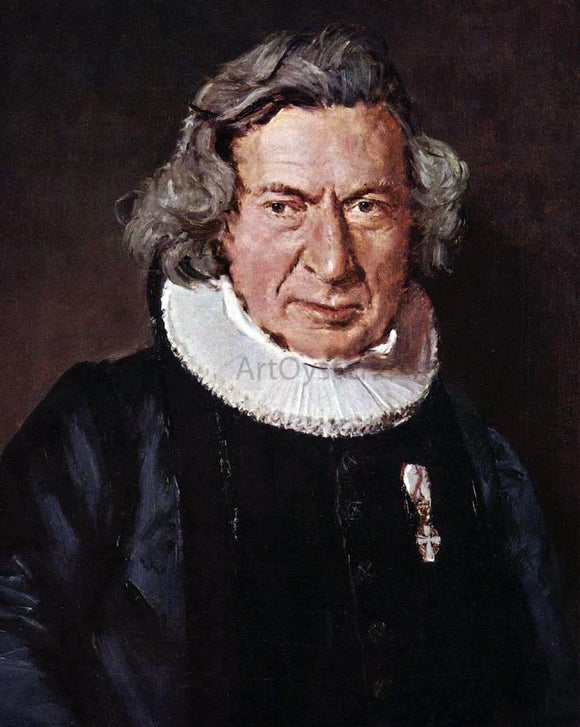  Christian Albrecht Jensen Portrait of Dr. A. G. Rudelbach - Art Print