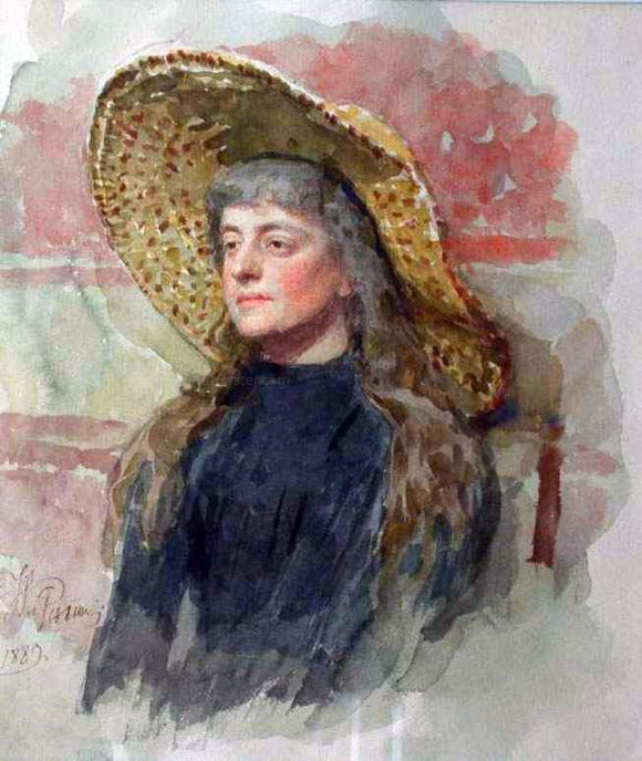  Ilia Efimovich Repin Portrait of E. Zvantseva - Art Print