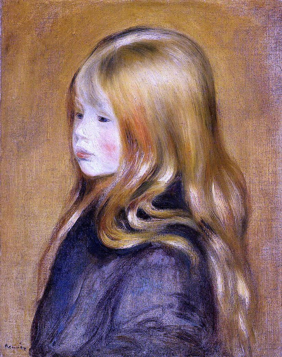  Pierre Auguste Renoir Portrait of Edmond Renoir, Jr. - Art Print
