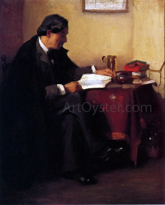  William Merritt Chase Portrait of Elbert Hubbard (also known as The Roycrafter) - Art Print