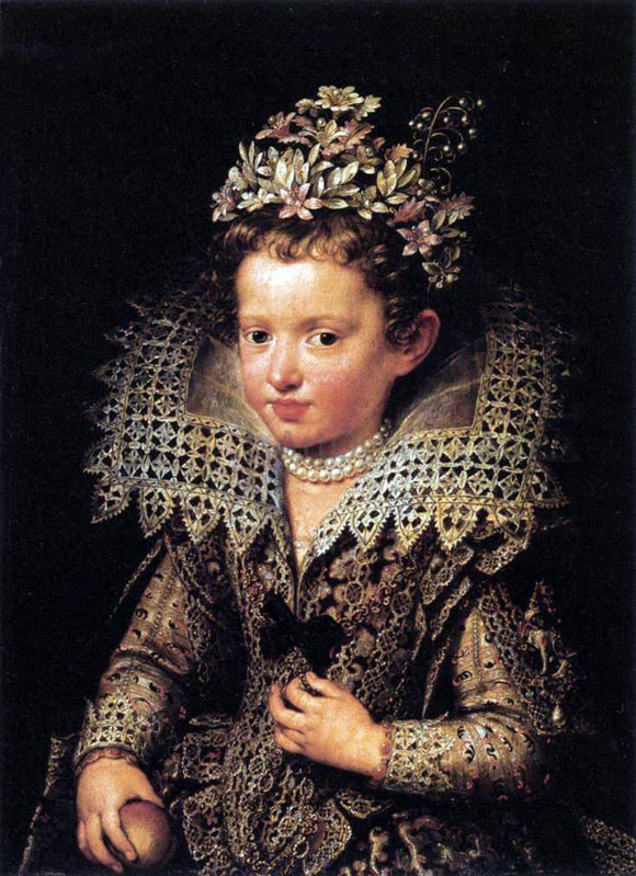  The Younger Frans Pourbus Portrait of Eleonora of Mantua as a Child - Art Print