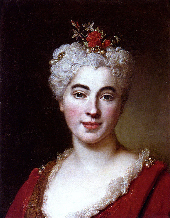  Nicolas De Largilliere Portrait Of Elisabeth - Marguerite, The Artist's Daughter - Art Print