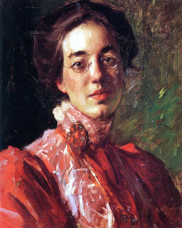  William Merritt Chase Portrait of Elizabeth (Betsy) Fisher - Art Print