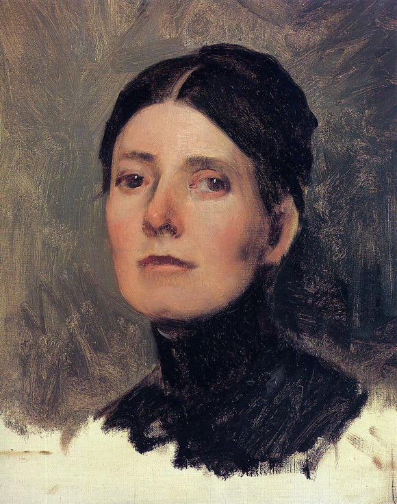  Frank Duveneck Portrait of Elizabeth Boott - Art Print