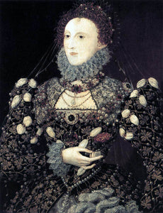  Nicholas Hilliard Portrait of Elizabeth I, Queen of England - Art Print