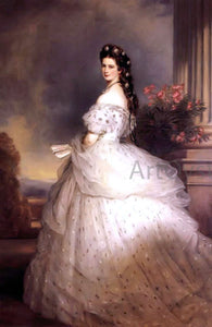  Franz Xavier Winterhalter Portrait of Elizabeth of Bavaria, Empress of Austria - Art Print