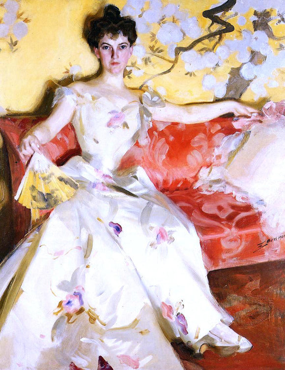  Anders Zorn Portrait of Elizabeth Sherman Cameron - Art Print