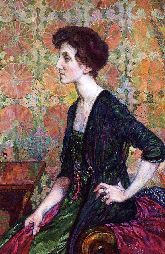  Theo Van Rysselberghe Portrait of Else Lampe-Von Quita - Art Print