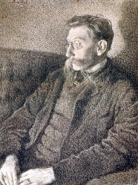  Theo Van Rysselberghe Portrait of Emile Verhaeren - Art Print