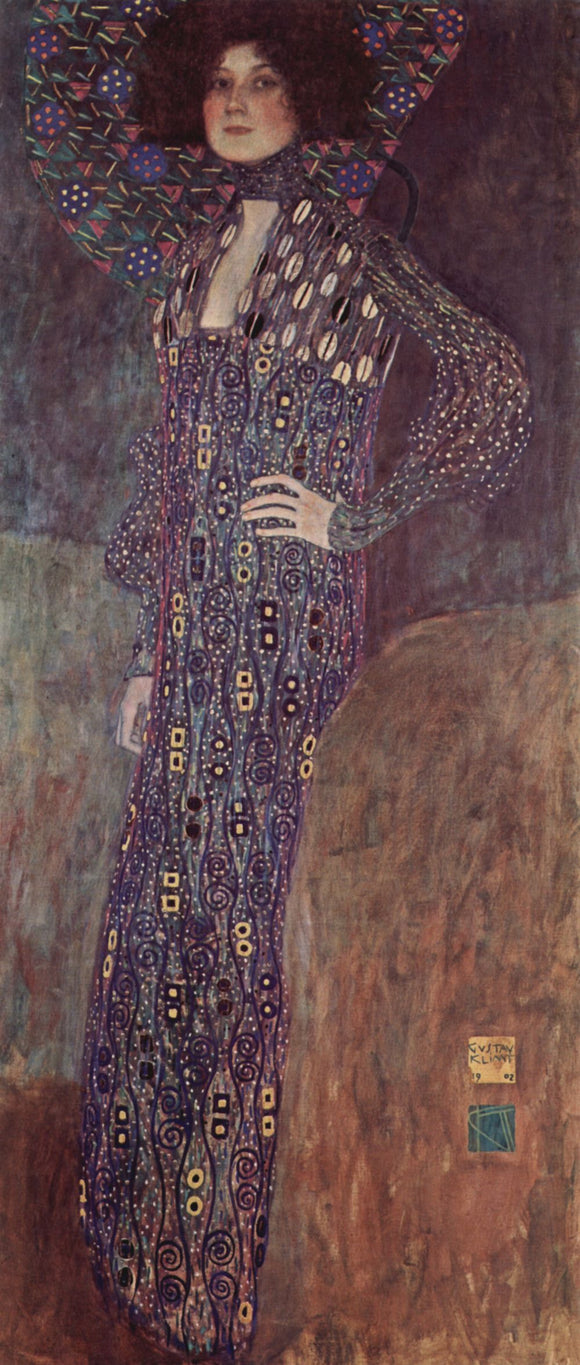  Gustav Klimt Portrait of Emilie Floge - Art Print