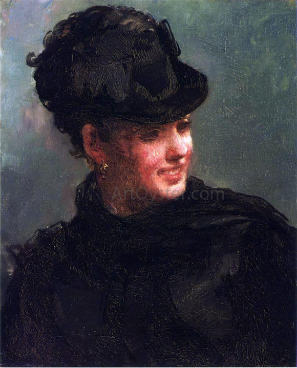  William Morris Hunt Portrait of Emily Tuckerman - Art Print