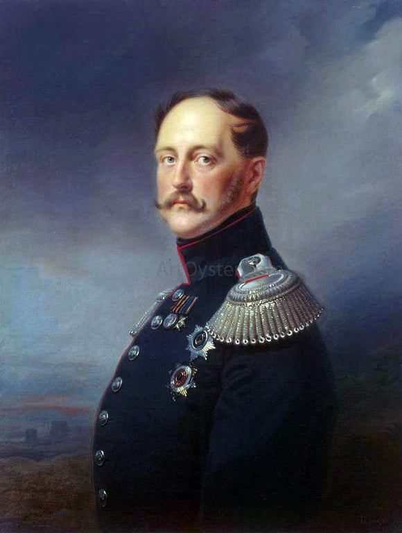  Franz Kruger Portrait of Emperor Nicholas I - Art Print