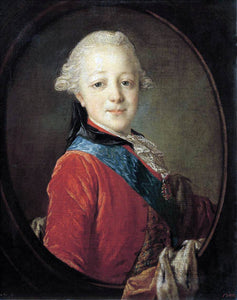  Fyodor Rokotov Portrait of Emperor Paul I as a Child - Art Print
