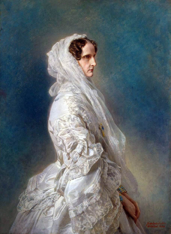  Franz Xavier Winterhalter Portrait of Empress Alexandra Feodorovna - Art Print