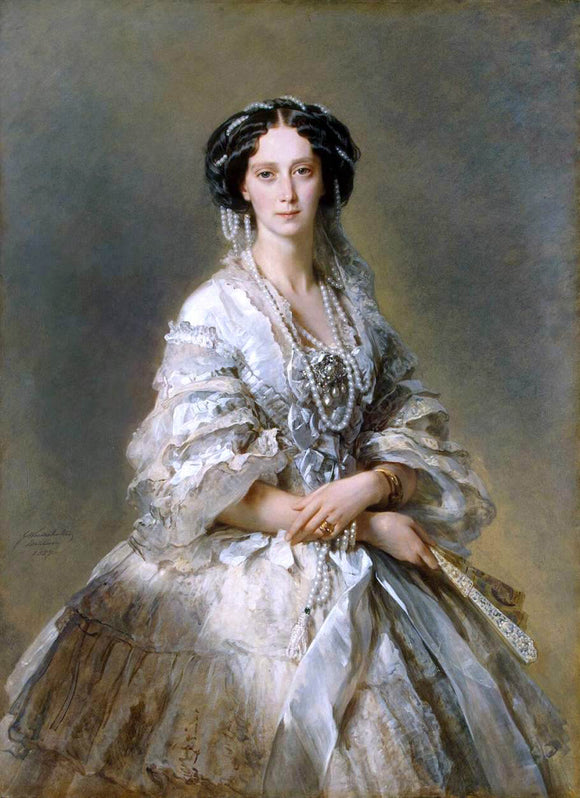  Franz Xavier Winterhalter Portrait of Empress Maria Alexandrovna - Art Print