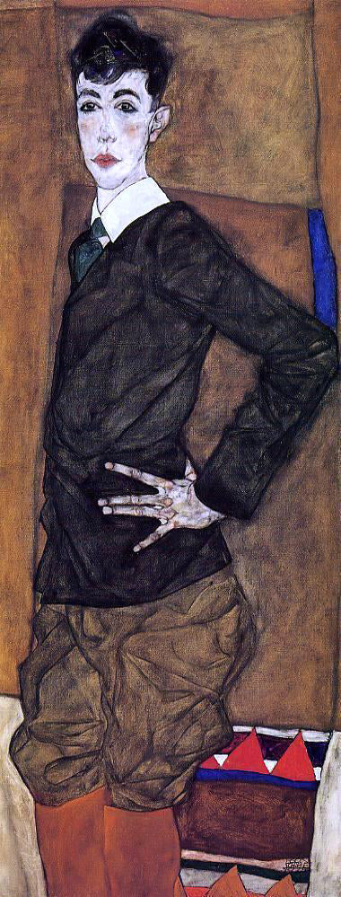  Egon Schiele Portrait of Erich Lederer - Art Print