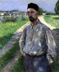  Gustave Caillebotte Portrait of Eugene Lamy - Art Print
