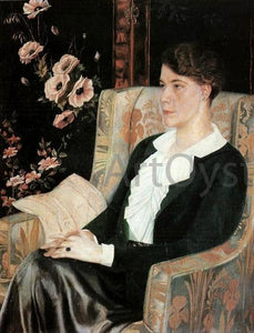  Pavel Filonov Portrait of Evdokiya Nikolaevna Glebova the Artist's Sister - Art Print