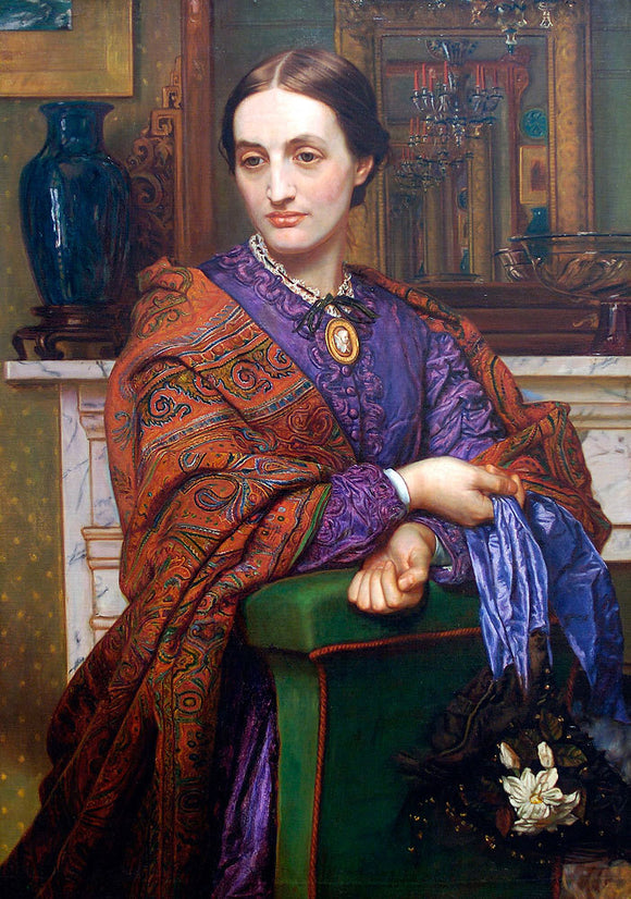  William Holman Hunt Portrait of Fanny Holman Hunt - Art Print
