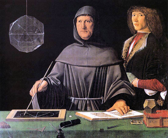  Jacopo De Barbari Portrait of Fra Luca Pacioli and an Unknown Young Man - Art Print