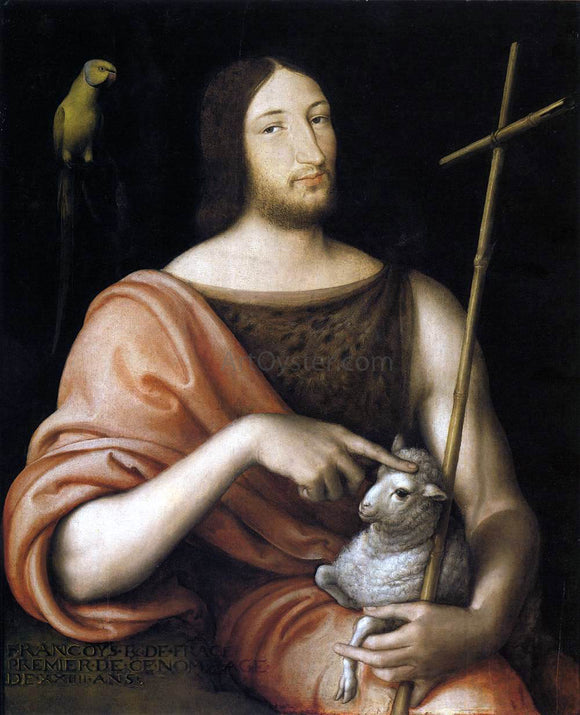  Jean Clouet Portrait of Francois I as St John the Baptist - Art Print