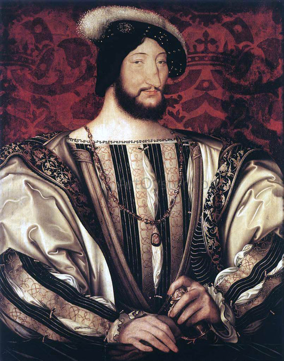  Jean Clouet Portrait of Francois I, King of France - Art Print