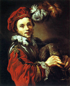  Claude Vignon Portrait of Francois Langlois - Art Print