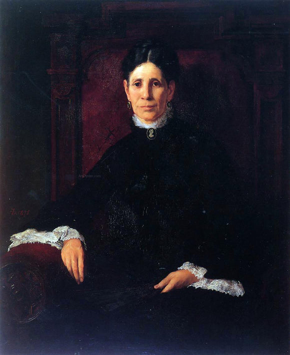  Frank Duveneck Portrait of Frances Schillinger Hinkle - Art Print