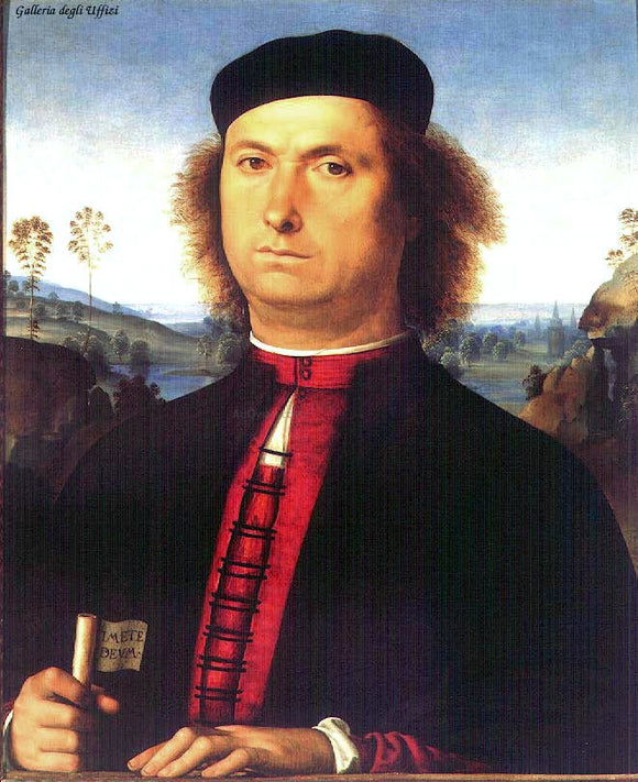  Pietro Perugino Portrait of Francesco delle Opere - Art Print