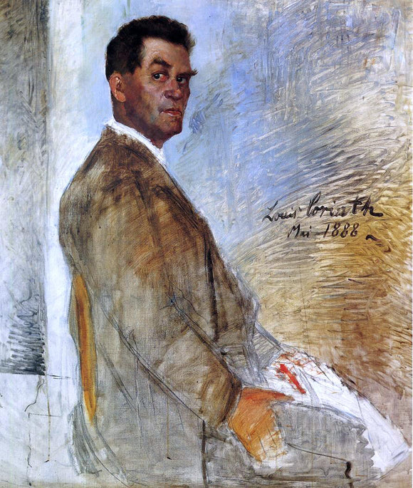  Lovis Corinth Portrait of Franz Heinrich Corinth (unfinished) - Art Print