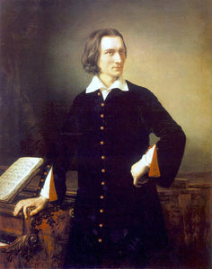  Miklos Barabas Portrait of Franz Liszt - Art Print