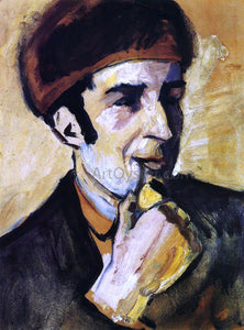  August Macke Portrait of Franz Marc - Art Print